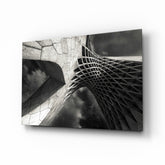 Interesting Architectural Glass Wall Art.